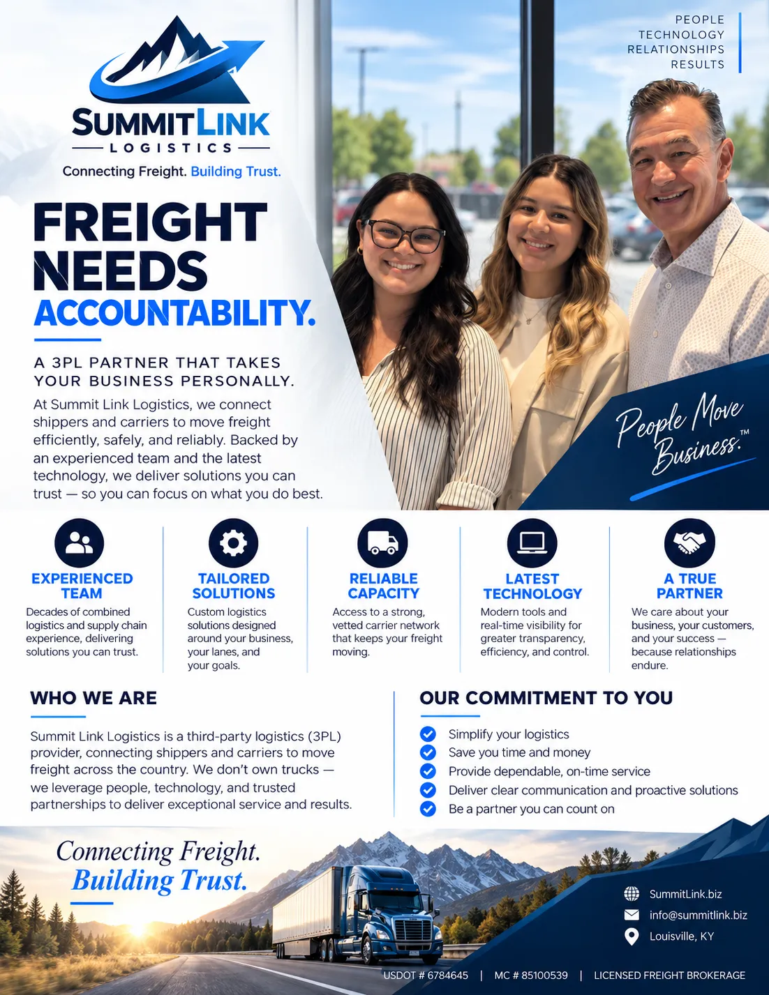 Front of the Summit Link Freight Brief: Freight needs accountability